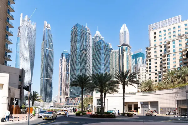 Dubai Vereinigte Arabische Emirate März 2023 Blick Auf Die Wolkenkratzer — Stockfoto