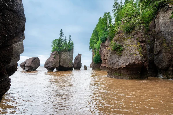 Fundy Körfezi, New Brunswick. Bu körfez dünyanın en yüksek gelgitlerine sahip olmakla ünlüdür.