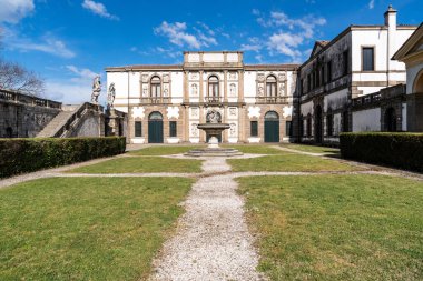 Monselice, Italy-April 16, 2023:View of the  Oratory of San Giorgio in Monselice during a sunny day