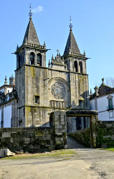 Det Imponerande Romanska Klostret Pombeiro Felgueiras Portugal — Stockfoto