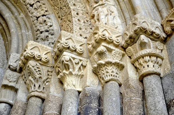 Arcos Românicos Portal Mosteiro Pombeiro Felgueiras Portugal — Fotografia de Stock