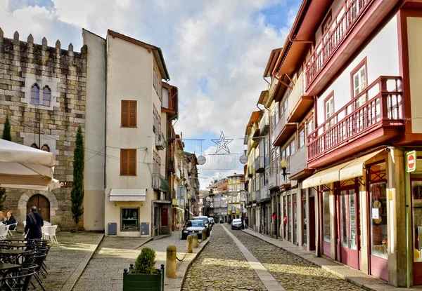 Παλιό Δρόμο Στο Ιστορικό Κέντρο Της Guimaraes Πορτογαλία — Φωτογραφία Αρχείου