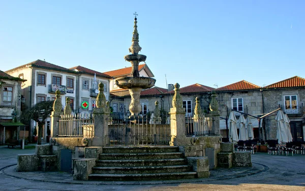 Renaissance Fountain Caminha Portugal — Stock Photo, Image