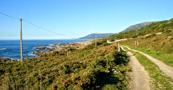 Camino Portugués Santiago Por Costa Galicia — Foto de Stock