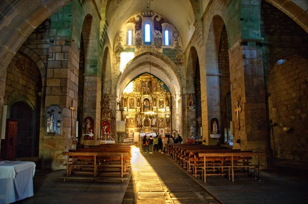 Binnen Het Klooster Van Oia Galicië Aan Portugese Weg Van — Stockfoto
