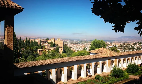 Pałac Generalife Granadzie Andaluzja Hiszpania — Zdjęcie stockowe
