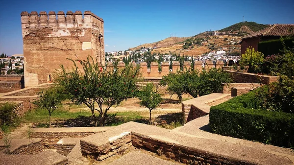 Jardim Cidadela Alhambra Granada Espanha — Fotografia de Stock