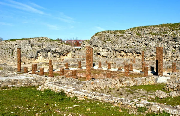 Domus Cantaber Στα Ρωμαϊκά Ερείπια Της Conimbriga Πορτογαλία — Φωτογραφία Αρχείου