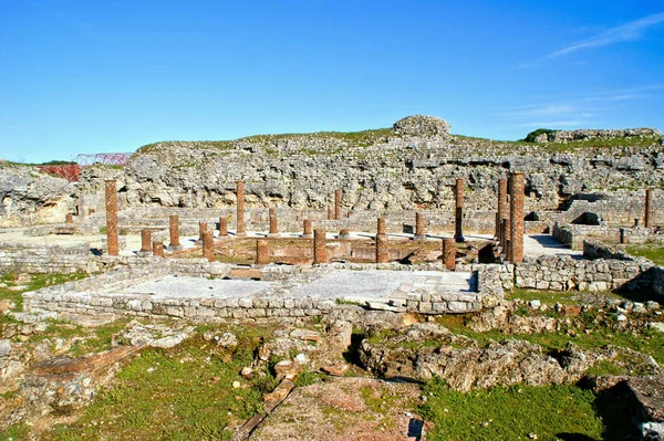 Domus Cantaber Στα Ρωμαϊκά Ερείπια Της Conimbriga Πορτογαλία — Φωτογραφία Αρχείου