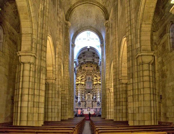 Dentro Catedral Ciudad Oporto Portugal —  Fotos de Stock