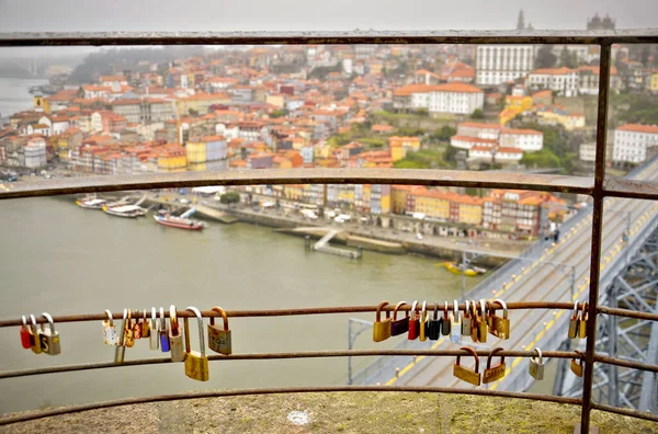 Liebesketten Aussichtspunkt Serra Pilar Vila Nova Gaia Portugal — Stockfoto