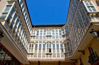 Charming Historic Streets and Colorful Architecture of Vitoria, Spain clipart