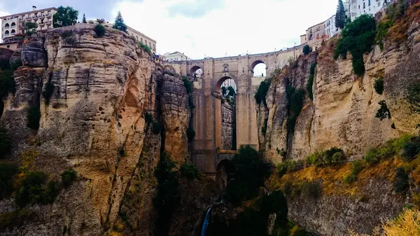 stock image Ronda's New Bridge: The Majestic Connection of 18th Century Civil Engineering in Spain