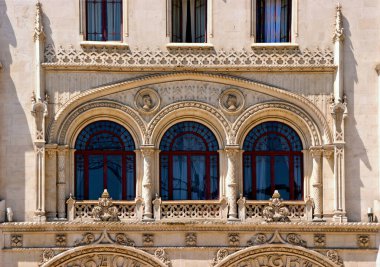 Rossio Tren İstasyonu, Lizbon - Portekiz 'de Tarih ve Güzellik