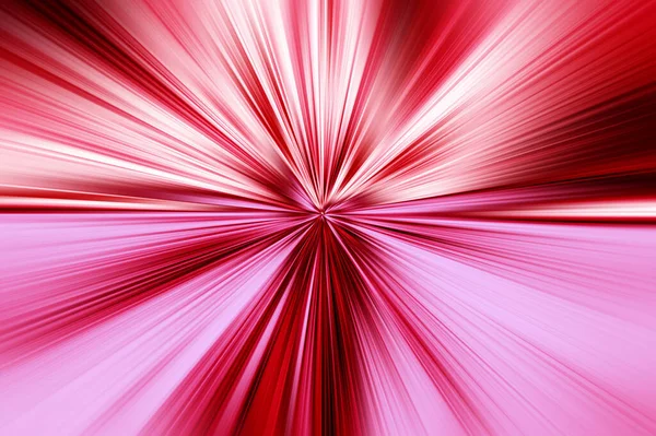 Abstrakt Radiell Zoom Oskärpa Yta Röda Och Rosa Toner Ljus Stockbild
