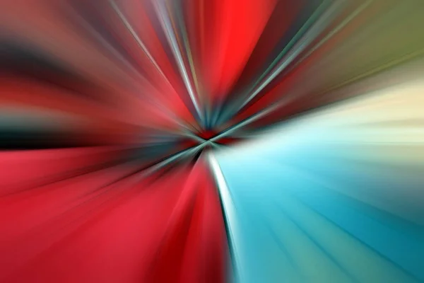 Abstraktní Radiální Zoom Rozmazaný Povrch Červených Modrých Šedých Tónů Rozmazané — Stock fotografie