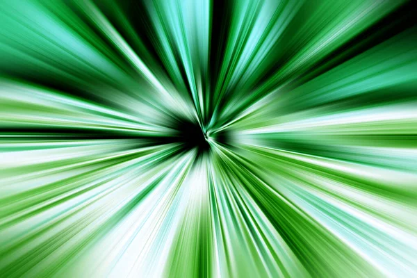 stock image Abstract radial zoom blur surface in light green and emerald tones. Bright colorful  background with radial, divergent, converging lines.