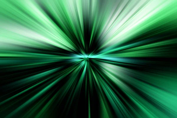 概要緑と暗緑色の色調の放射状ズームぼかし表面 放射状 多様性 収束線と明るい緑の背景 — ストック写真