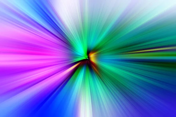 Abstraktes Radiales Zoomobjektiv Verschwimmt Die Oberfläche Türkisen Blauen Und Rosafarbenen — Stockfoto