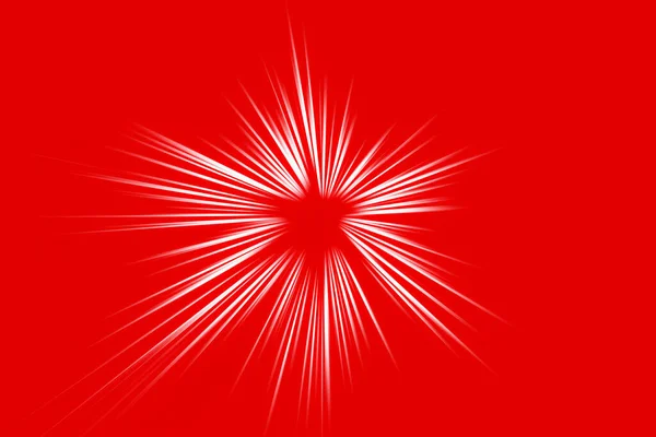 Abstraktní Povrch Radiální Zoom Rozmazat Bílých Barvách Červeném Pozadí Jasné — Stock fotografie