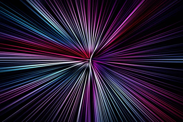 Superficie Astratta Dello Zoom Radiale Sfocato Nei Colori Blu Rosa — Foto Stock