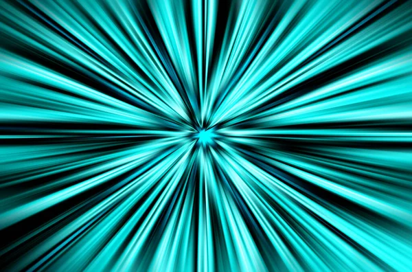 stock image Abstract radial zoom blur surface of in turquoise and black colors. Colorful bright background with radial, radiating, converging lines.