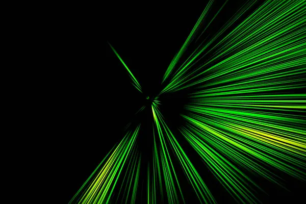 Superfície Abstrata Borrão Zoom Radial Tons Verdes Sobre Fundo Preto Imagem De Stock