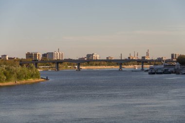 Atyrau, Kazakistan (Kazakistan), 03.09.2023 - Atyrau şehrindeki merkez köprü