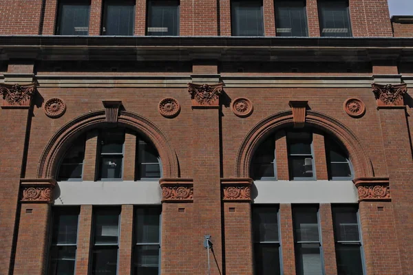 Red Brick Facade Historic Heritage Listed Building 1895 Campbell Street — Stock Photo, Image