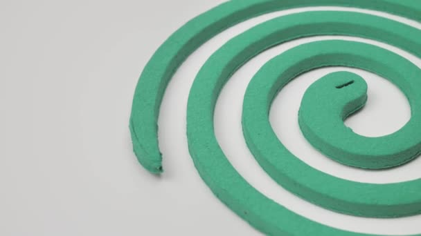 Mosquito Spiral Rotating Pinwheel White Background — Stock Video