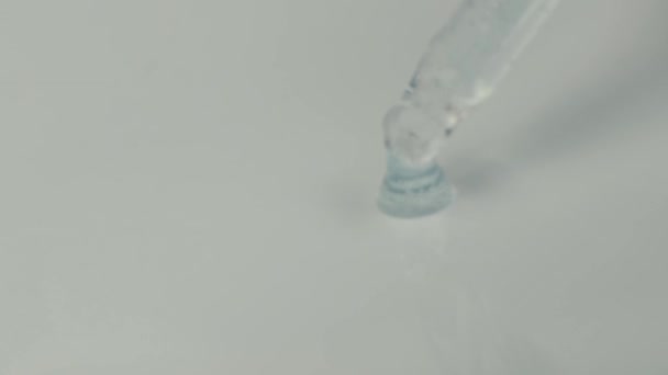 Трубка Сывороткой Гелем Маслом Другим Косметическим Продуктом — стоковое видео