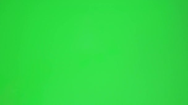 Zoomgeste Auf Grünem Bildschirm Grüner Bildschirm Tippen Wischen Blättern Doppelt — Stockvideo