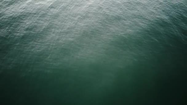 Aerial View Blue Ocean Waves Sea Waves Aerial Drone Shot — Stockvideo