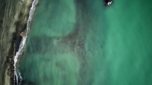 Aerial Drone Flight Beach Italy Rome Ostia — Vídeo de stock
