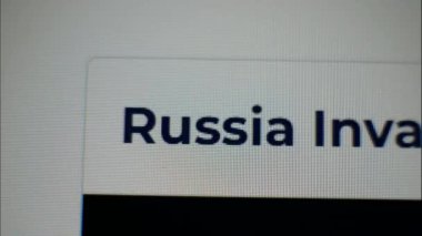 2022. War in Ukraine Headlines Fast Sequence