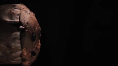 Close up of a Pandoro, a typical Italian pastry eaten during the Christmas holidays and the New Year.