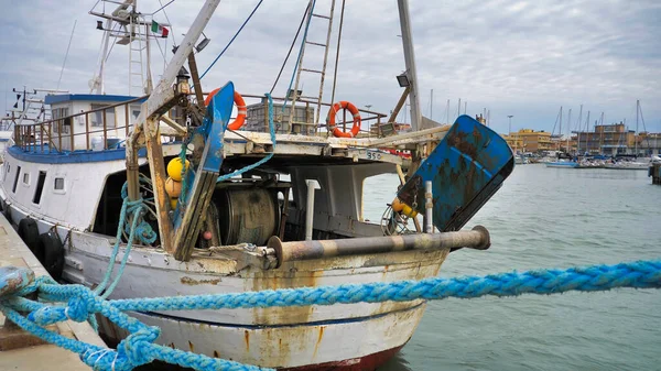 Barche Pesca Ormeggiate Nel Porto — Foto Stock