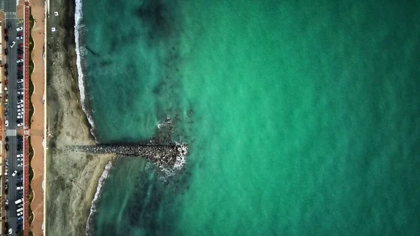 Stones Sea Turquoise Color Drone Shot — Photo