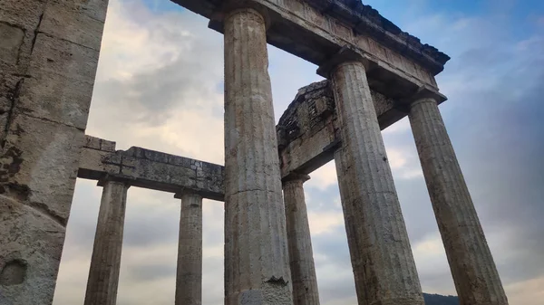 Edificios Antiguos Con Columnas Templo Hércules — Foto de Stock
