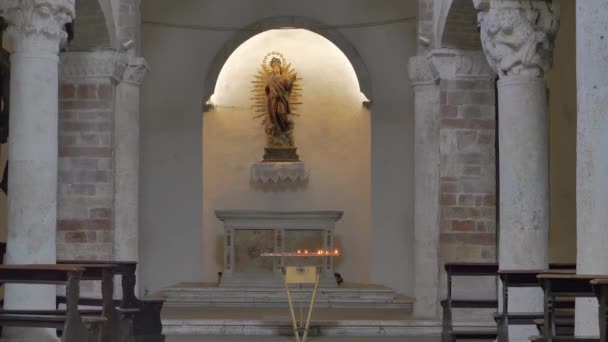 Interno Della Cattedrale Madre Dio Nel Tempio — Video Stock
