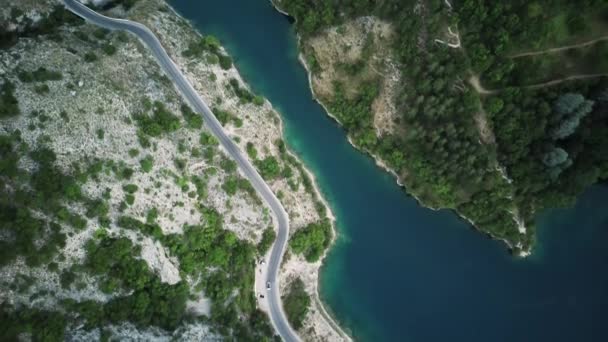 Jezero San Domenico Jezero Wiev Eremo San Domenico Abruzzo Itálie — Stock video