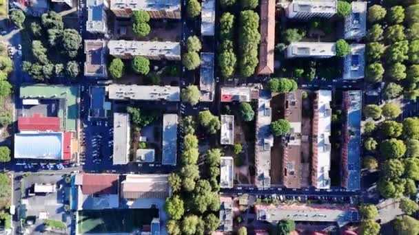 Roma Daki Modern Yerleşim Alanının Havadan Görünüşü Talya — Stok video