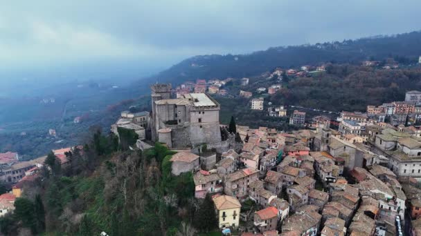 Castello Orsini Soriano Linna Italiassa Lazio — kuvapankkivideo