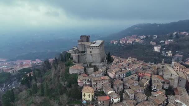 Castello Orsini Soriano Zamek Włoszech Lazio — Wideo stockowe
