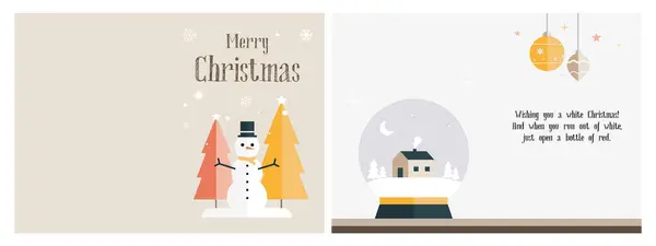 クリスマスのグリーティング カード ベクトルの背景 — ストックベクタ