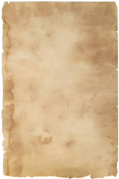 Yırtık Kenarlı Eski Kirli Kağıt Doku Arkaplanı — Stok fotoğraf