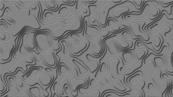 地形地形图的抽象天际线 3D动画 — 图库视频影像