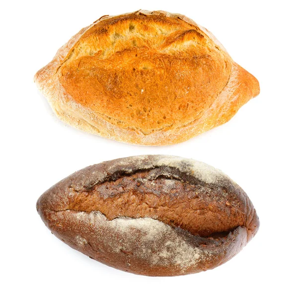 Хліб Чіабата Ізольовані Білому Тлі — стокове фото