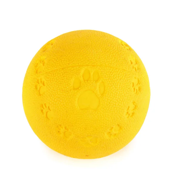 Мяч Игрушка Собак Белом Фоне — стоковое фото