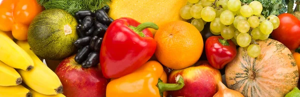 Bellissimo Sfondo Vari Frutti Verdure Ampia Foto — Foto Stock